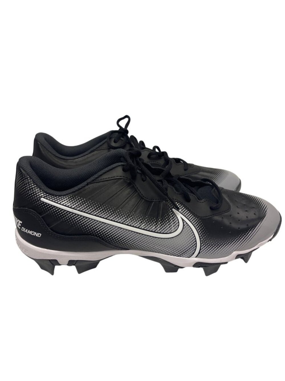 Nike Diamond Baseball Cleats DJ6524-011 Black White Size 13 Men's NWOT Molded